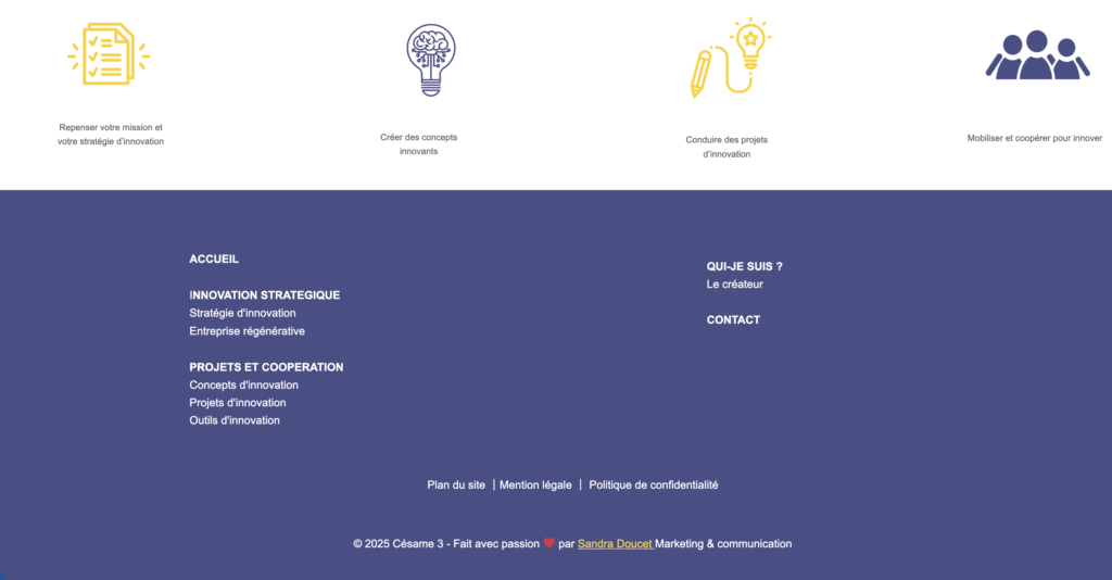 Exemple de site WordPress au design stratégique et épuré