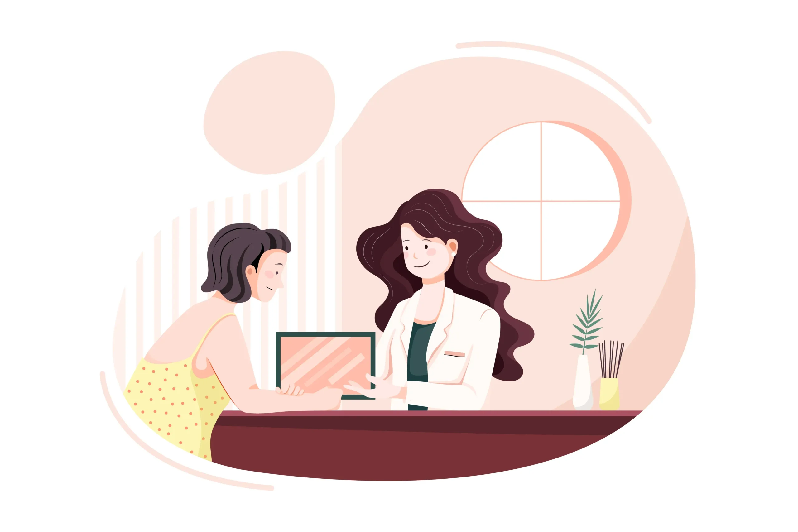 Page d'accueil d’un site de doula avec couleurs douces et apaisantes