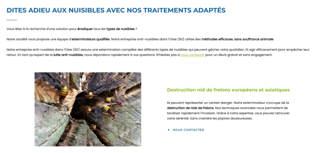 Rédaction-copywriting -nuisibiles