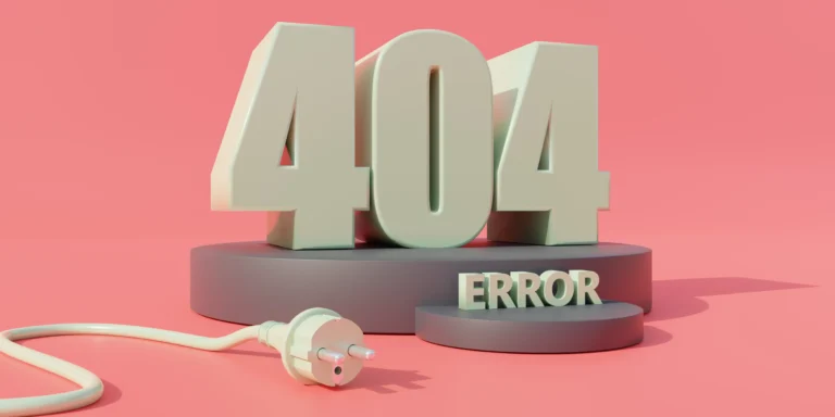 Capture d’écran d’une page d’erreur 404 personnalisée