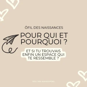 Extrait de feed Instagram d’une accompagnante périnatale avec visuels doux et apaisants