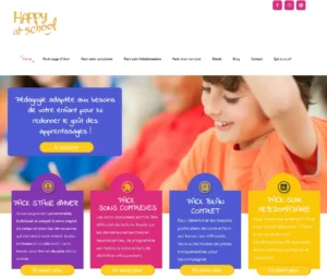 illustrant le soutien éducatif pour enfants atteints de Dys, TDAH et autisme avec une approche pédagogique adaptée.