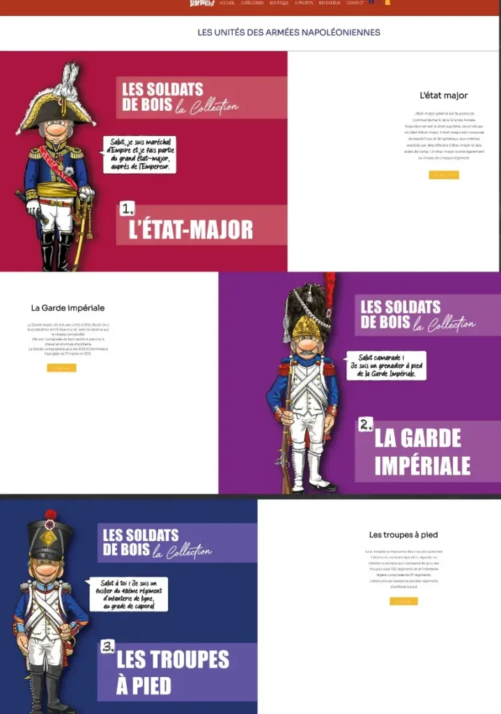 Découvrez la boutique en ligne de Sabrauclair avec des figurines en bois artisanales à acheter en ligne.