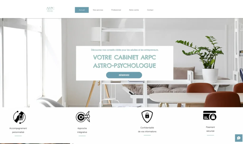 Conception de sites internet pour psychologues et astrologues