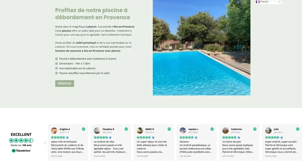 Refonte de sites WordPress pour chambres d'hôtes en région PACA
