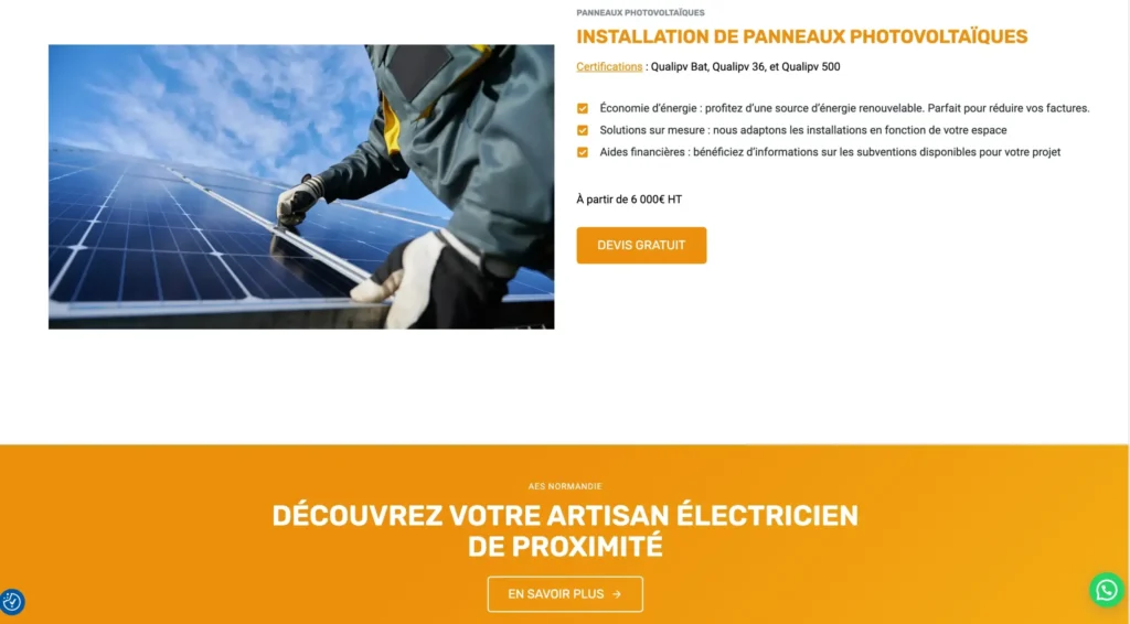 Installation d'un tableau électrique aux normes par un électricien qualifié en Normandie.