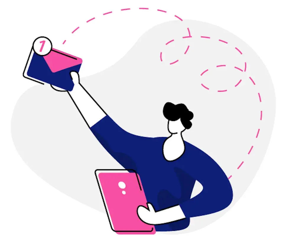 Community manager freelance travaillant sur un post Instagram pour une PME