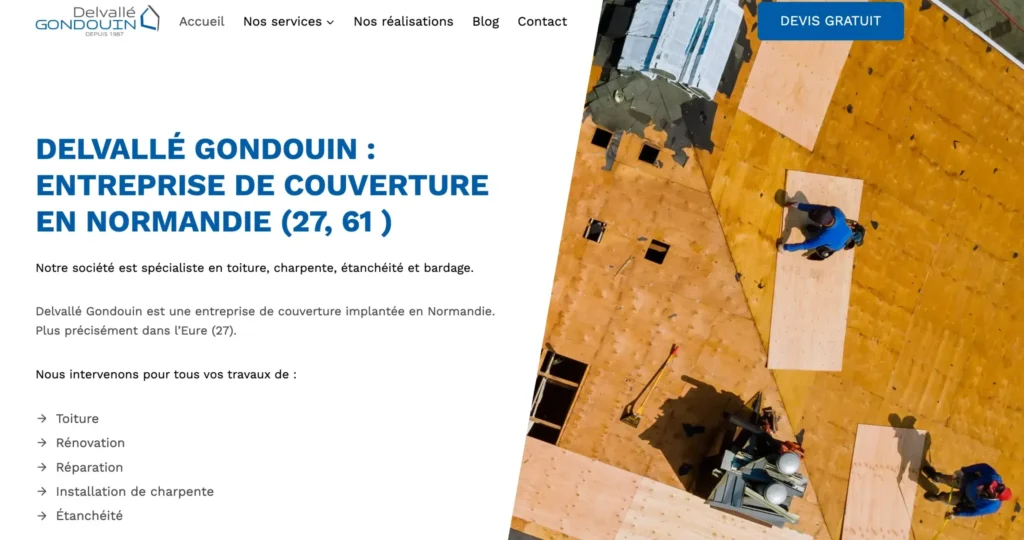 Site internet Delvallé