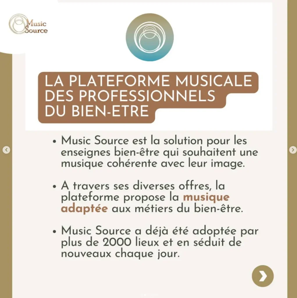 Stratégie réseaux sociaux B2B de Music Source avec engagement et fidélisation