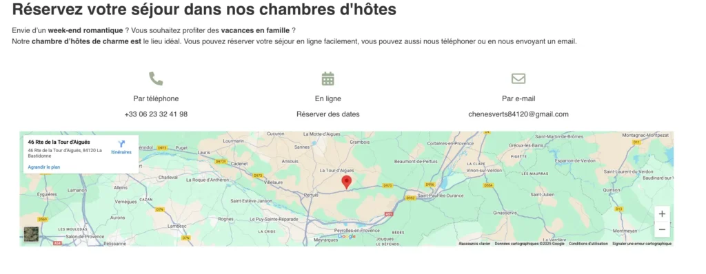 Processus de création d'un site WordPress pour hébergement touristique