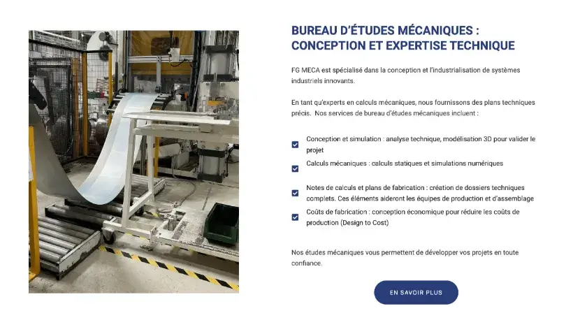 Refonte de site WordPress pour bureaux d'études mécaniques : améliorez votre présence en ligne
