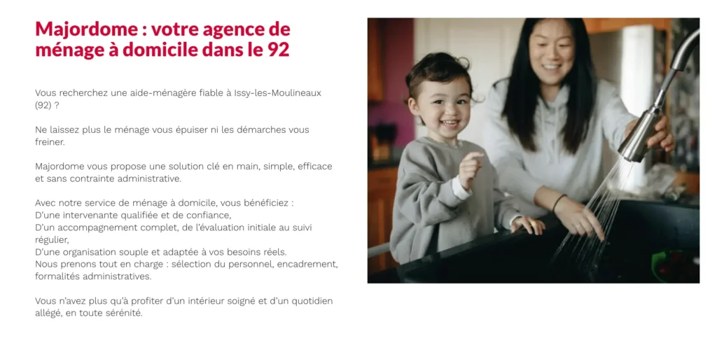 Professionnelle des services à domicile