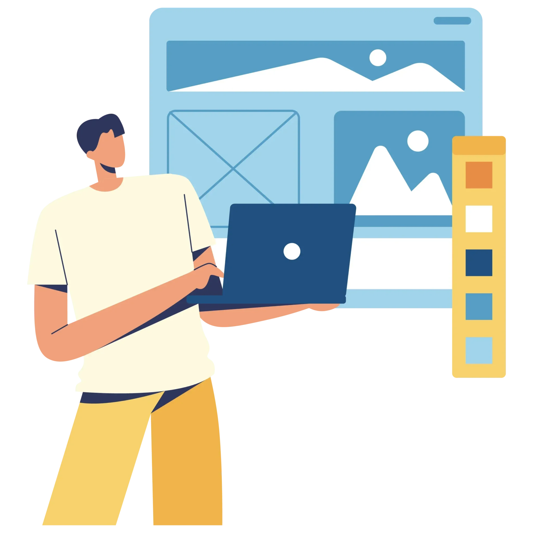 Mise en page élégante d'un catalogue professionnel intégrant des photos et descriptions détaillées