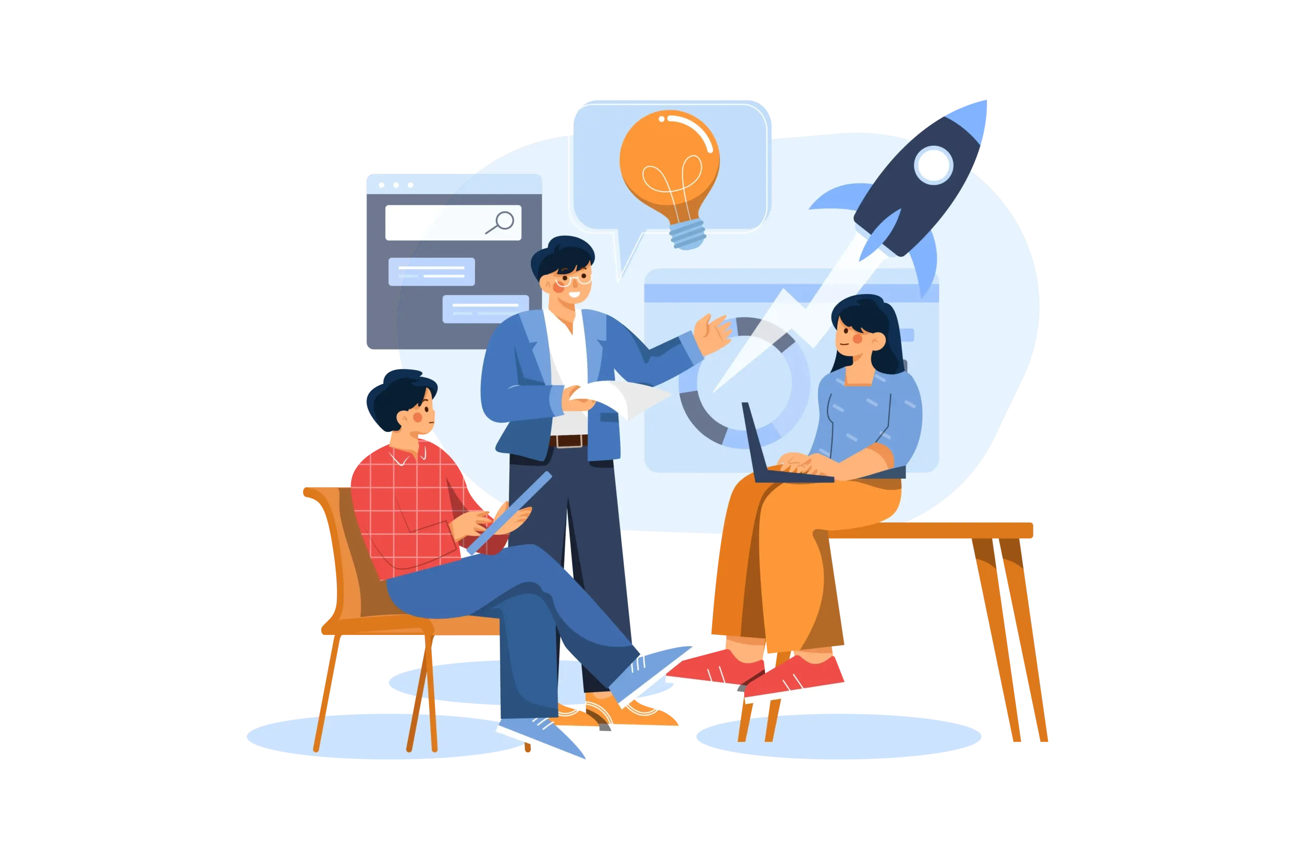 illustrant une stratégie de contenu performante pour le marketing digital