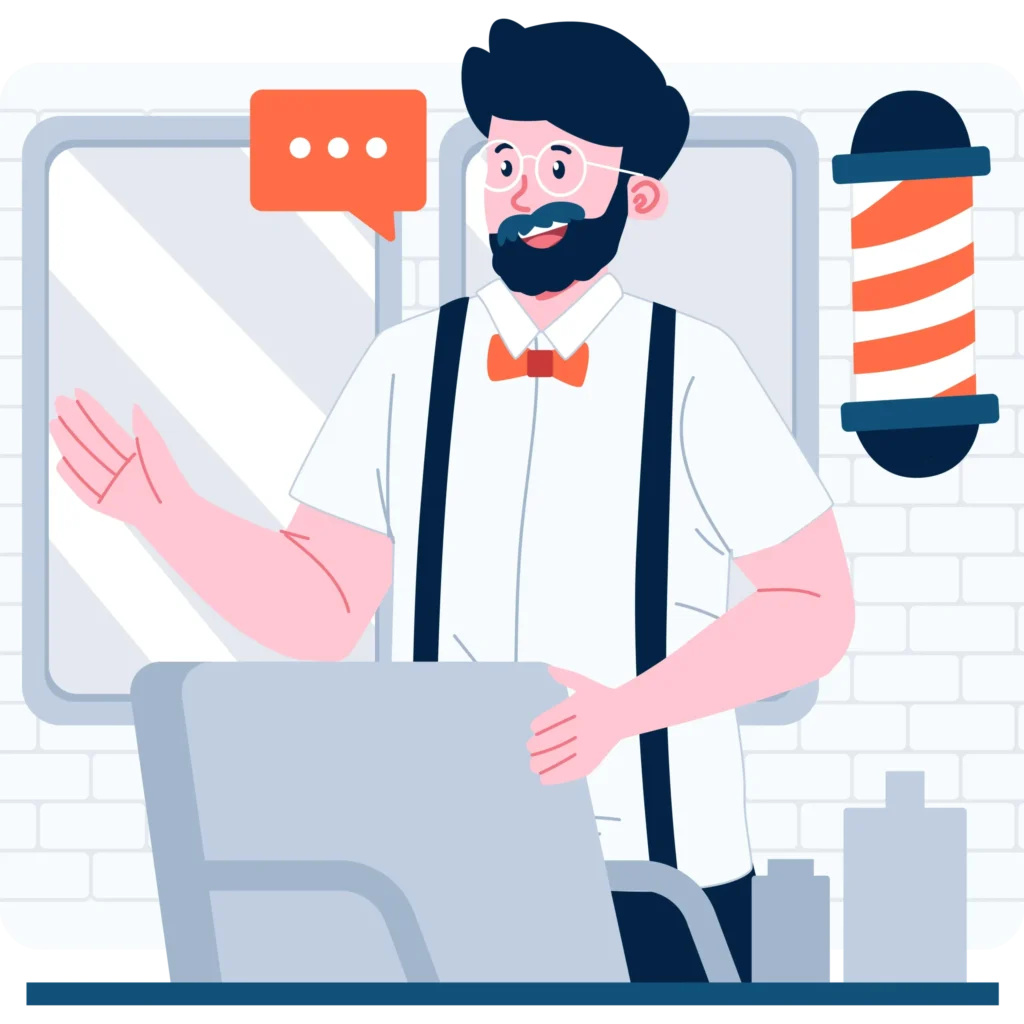 Modèle de site personnalisé pour coiffeur indépendant moderne