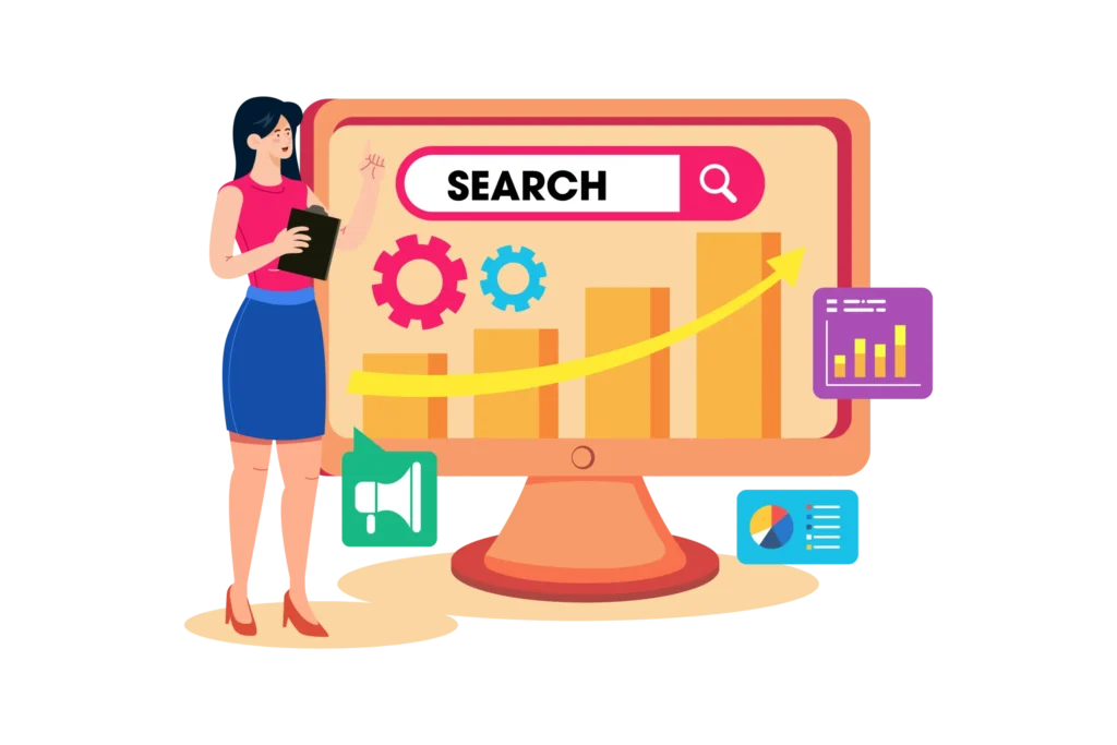 Visuel d’un auto-entrepreneur souriant devant son site web