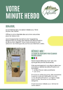 Newsletter Comptoir des Infusées