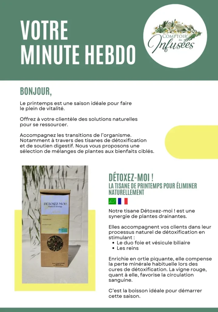 Newsletter Comptoir des Infusées