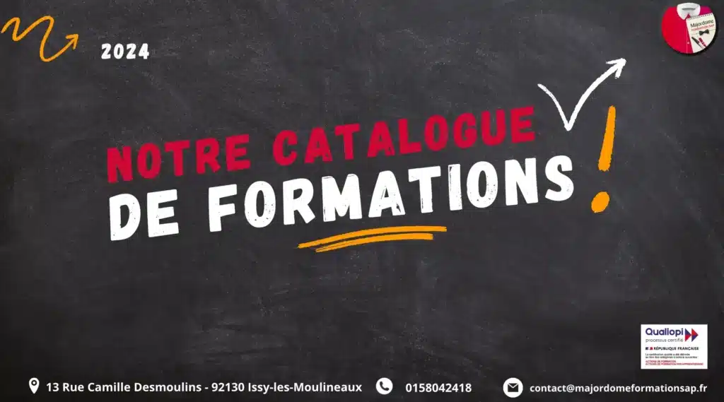 Catalogue Majordome Formation SAP