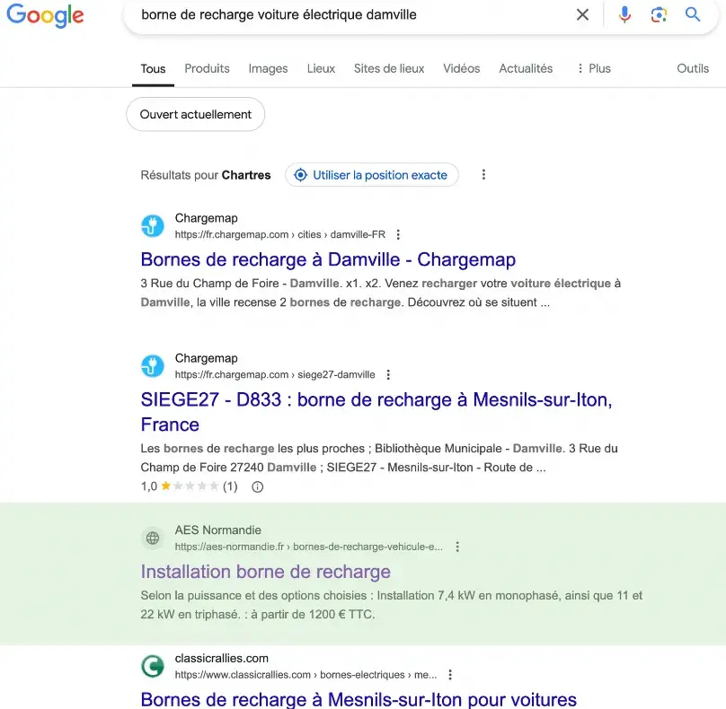 SEO local AES Normandie