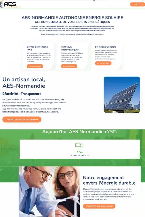 Refonte du site aes normandie