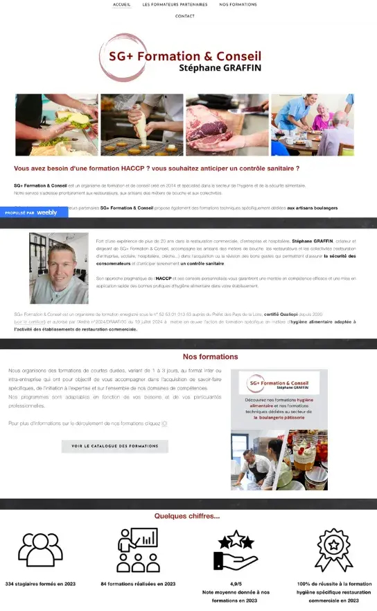 SG Formation refonte de site internet