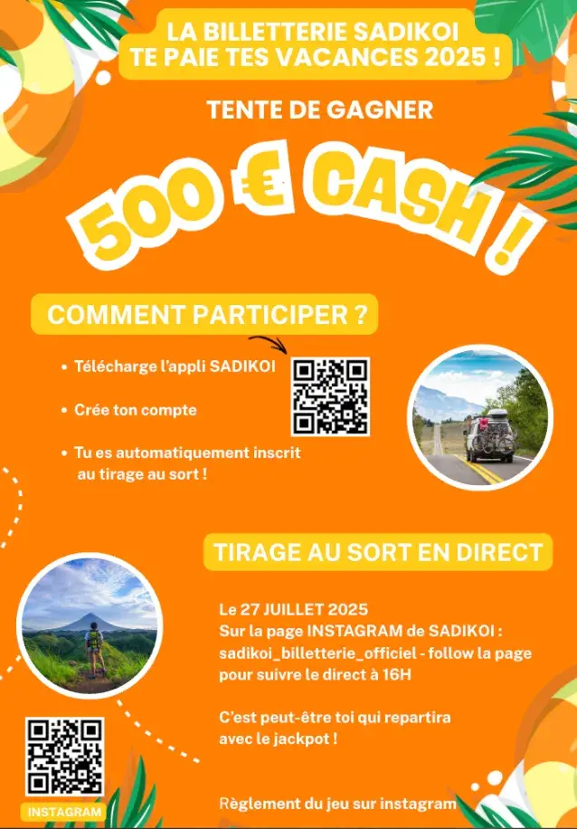 Smartphone affichant l’application SADIKOI avec interface colorée