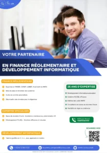 Flyer A4 présentant les services informatiques en Belgique