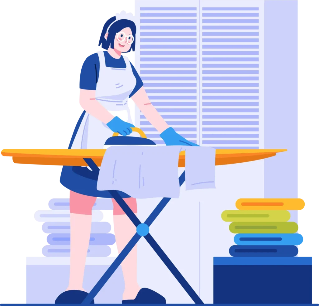 Jardinier indépendant entretenant une haie dans un jardin