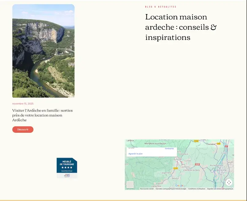 Maison de location Ardèche