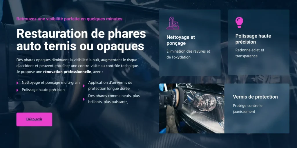 Structuration du contenu pour valoriser les services auto et bâtiment