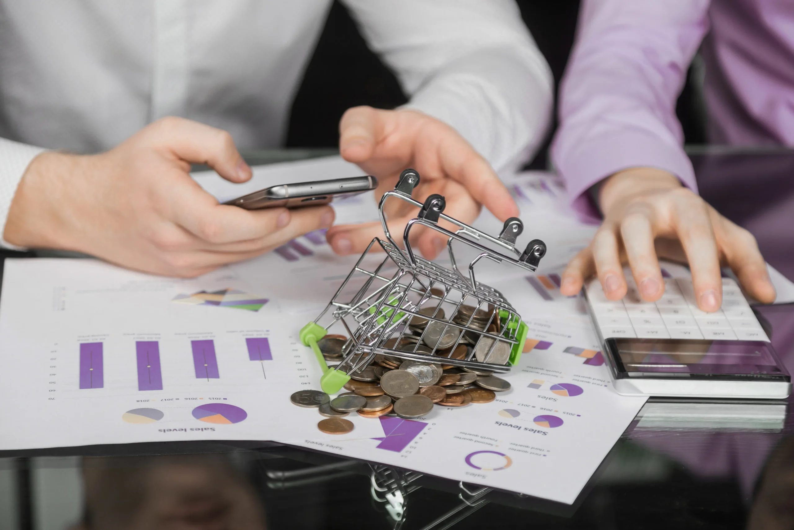 Bannière LinkedIn finance personnalisée avec logo et slogan