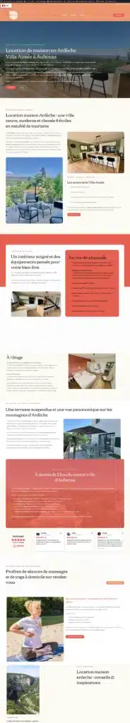 Cuisine équipée – Villa Aimée Ardèche