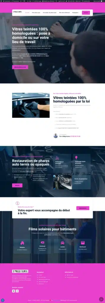 Film solaire bâtiment posé par X'Press dans le 06