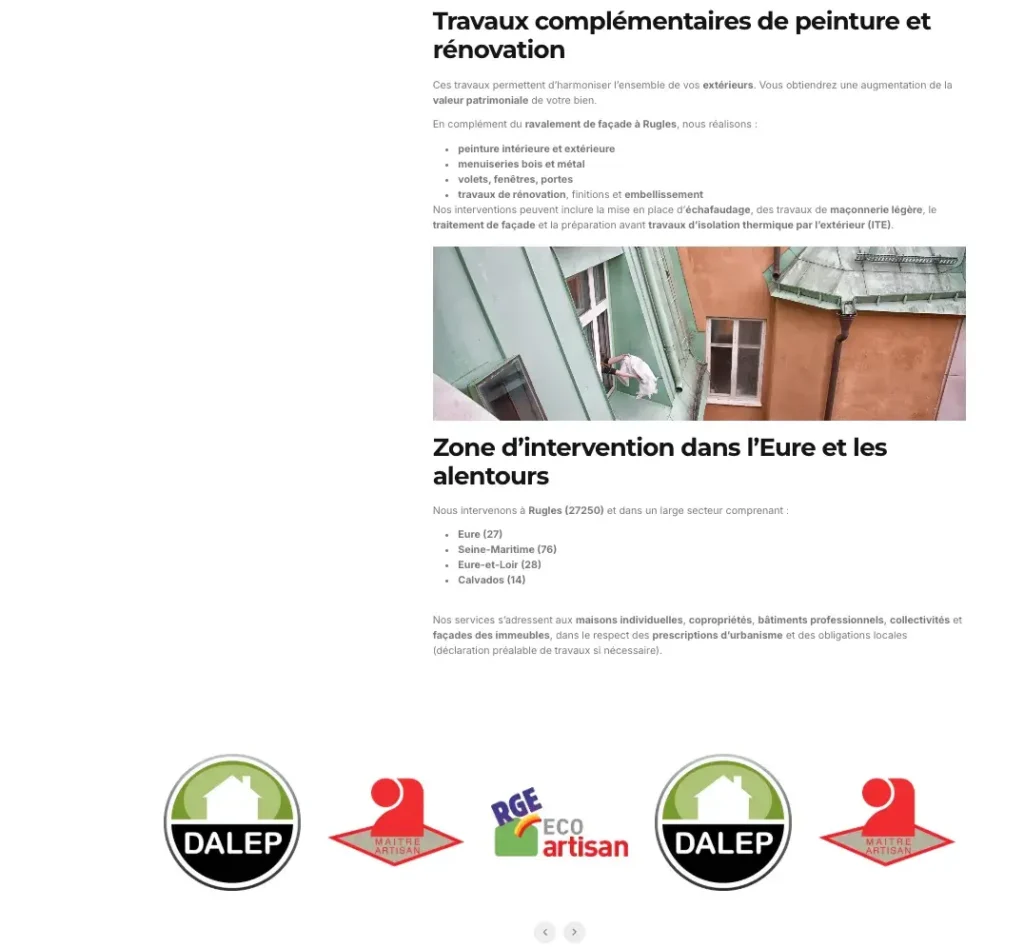 couvreur Normandie, réparation toiture Eure, peinture façade 27,