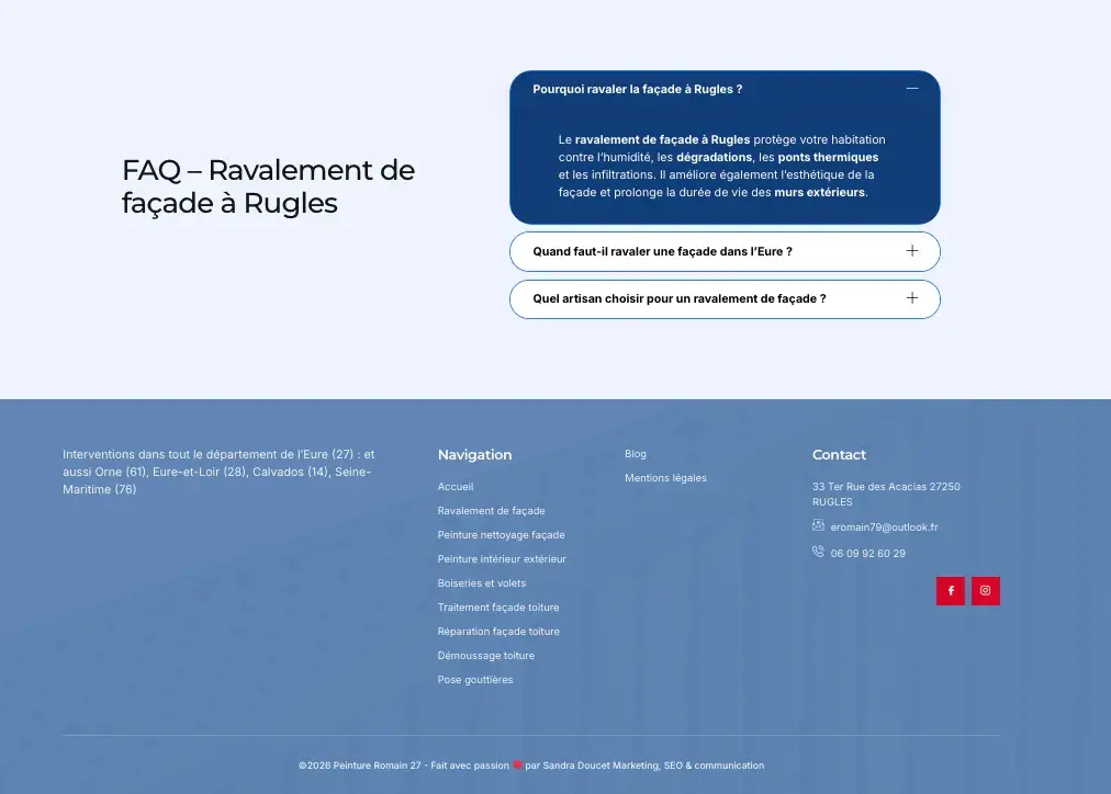 ravalement façade Normandie