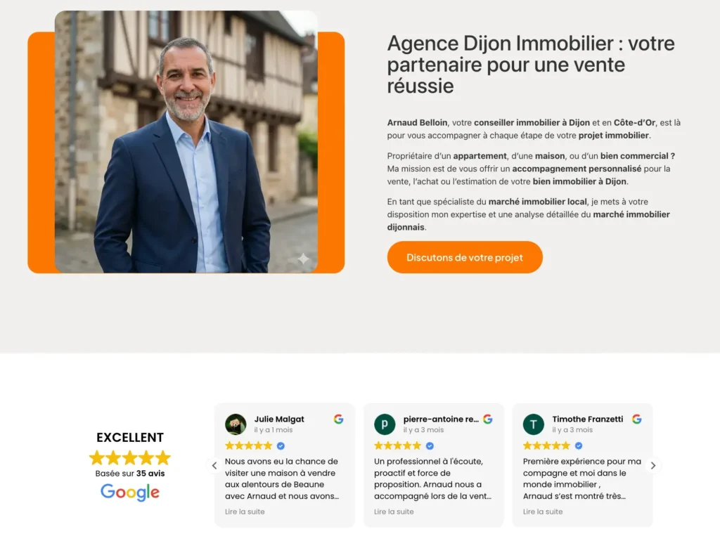 création site immobilier Dijon