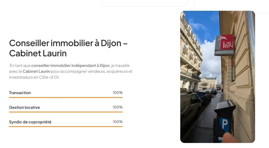 SEO immobilier, vente maison Dijon